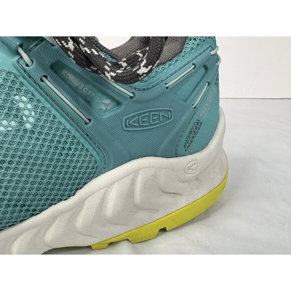 KEEN NXIS Evo Waterproof Hiking Shoes Women’s 8.5 Porcelain Green Outdoor - Picture 4 of 16